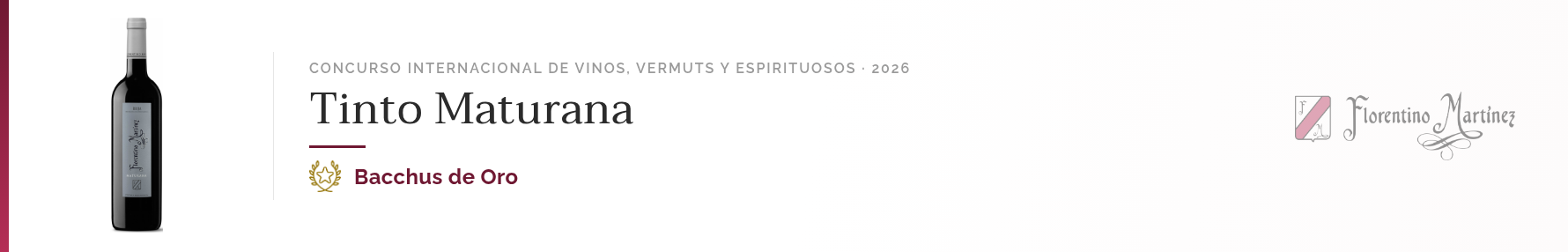 Bacchus de Oro, Concurso Internacional de Vinos, Vermuts y Espirituosos 2026