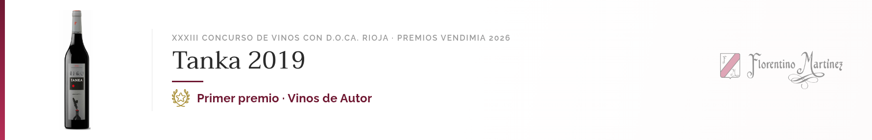 Primer premio de Vinos de Autor, Premios Vendimia 2026