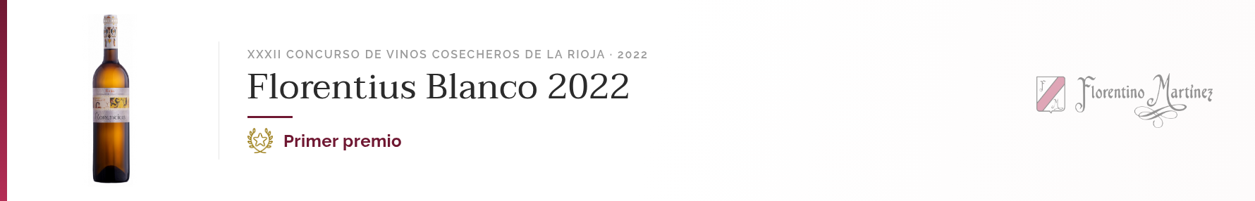 Primer premio, Concurso de Vinos Cosecheros de La Rioja 2022